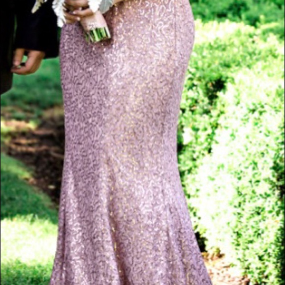 Sequin and Lace Gown